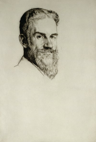 Porträt von George Bernard Shaw von William Strang